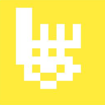 Emblema del Instituto Politécnico Nacional  abstraído en pictograma y arte pixel.